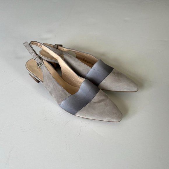 Peter Kaiser slingback low heel mauve suede - Picture 4 of 4